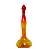 MCM Blenko 26in amberina genie bottle