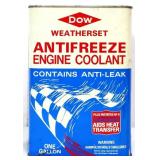 Vntg 1gal Dow Anti-Freeze can, full NO SHIPPING