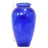 14in cobalt glass vase