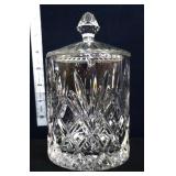 Block crystal biscuit barrel