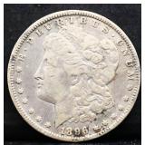 1896O Morgan silver dollar