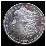 1890 Morgan silver dollar