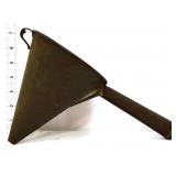 Vintage metal funnel with handle