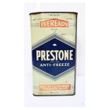 Vntg 1gal Prestone Anti-Freeze can, no lid