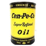 Vntg 1qt Cen-Pe-Co Super Refined Motor Oil can