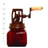 Red #5 glass churn