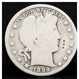 1899 barber half dollar