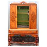 1920s 1 door 1 drawer china cabinet