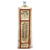 Vntg metal 3.75x13 Olney Seed Co thermometer