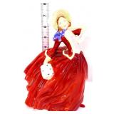 Royal Daulton Autumn Breezes lady figure in red