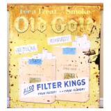 Vntg metal 28x33 Old Gold Cigarette sign