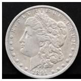 1891 Carson City Morgan silver dollar
