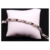 Ruby tennis bracelet, lab created