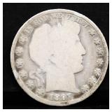 1897 barber half dollar