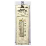 Vntg metal 4.5x14.5 Dudden Elevator thermometer
