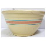 Vntg 12in Wattware stripe mixing bowl