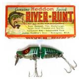 Vintage lure box with a lure