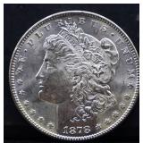 1878 Morgan silver dollar