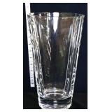 Clear 10in crystal bamboo vase see pics