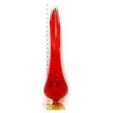 MCM 23in LE Smith amberina swung vase