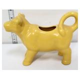 Yellow figural cow creamer