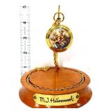Hummel Ring Around Rosie pocket watch w glass dome