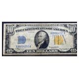 1934A North Africa gold seal $10 note