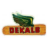 Vntg masonite 31x16.25 DeKalb corn sign