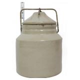 Vntg stone canning jar w/ lid see photos