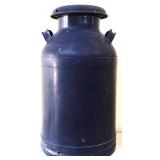 Vintage black milk can