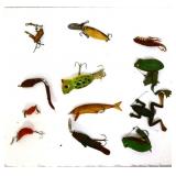 Lot of 12 vintage fishing lures