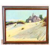Framed beach scene art NO SHIPPING