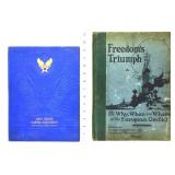 Lot of 2 vintage military theme hardback books