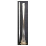 Clear 38in glass vase