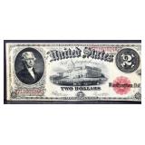 1917 Thomas Jefferson $2 paper note