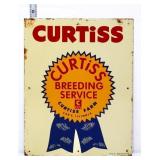 Vtg metal 11x14 Curtiss Breeding Service sign