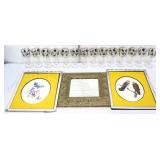 Mixed estate lot, inc stemware & art