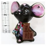 Fenton Worstell black mouse holding candy bar