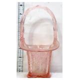 Fenton pink butterflies & berries basket