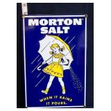 Porcelain Rooney Morton Salt sign
