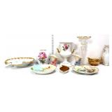 Mixed estate lot, inc floral vases & plates