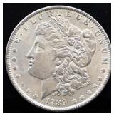 1889 Morgan silver dollar