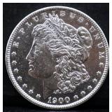 1900S Morgan silver dollar