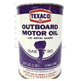 Vntg 1qt Texaco Outboard Motor Oil can