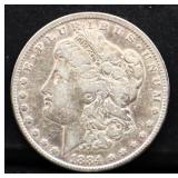 1884 Morgan silver dollar