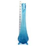 MCM LE Smith blue 15in 3 toe swung vase