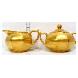 Vintage gold tone sugar/creamer set