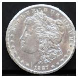 1887S Morgan silver dollar