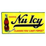 Metal 23.5x11.5in Drink Nu Icy sign