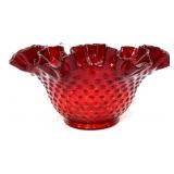 Fenton amberina hobnail 5in tall bowl